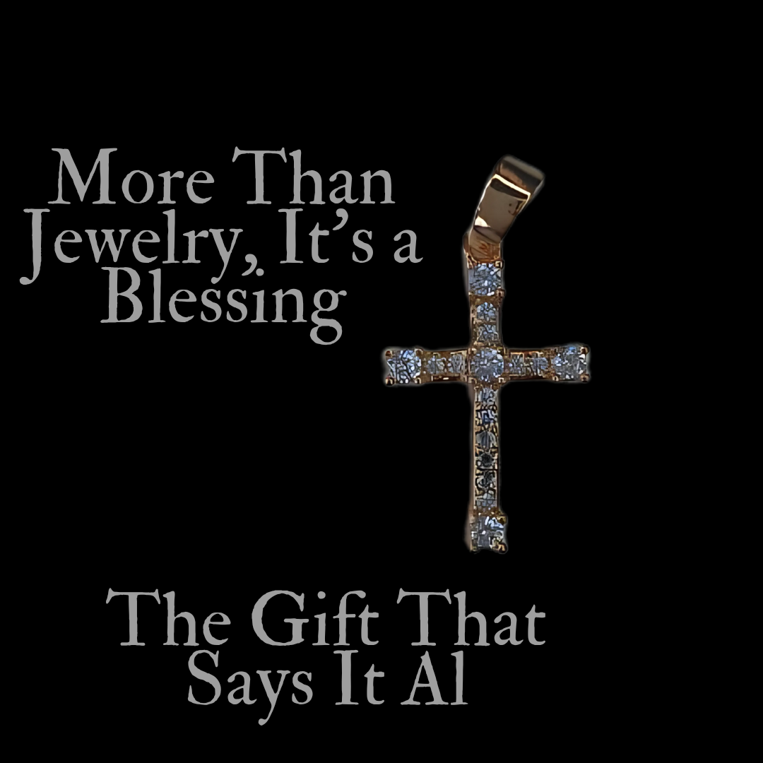 Gold-Plated Cross Pendant – A Timeless Christmas Gift of Faith and Love