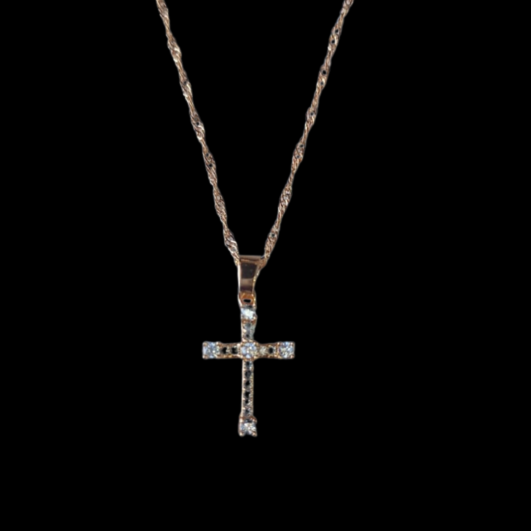 Gold-Plated Cross Pendant – A Timeless Christmas Gift of Faith and Love