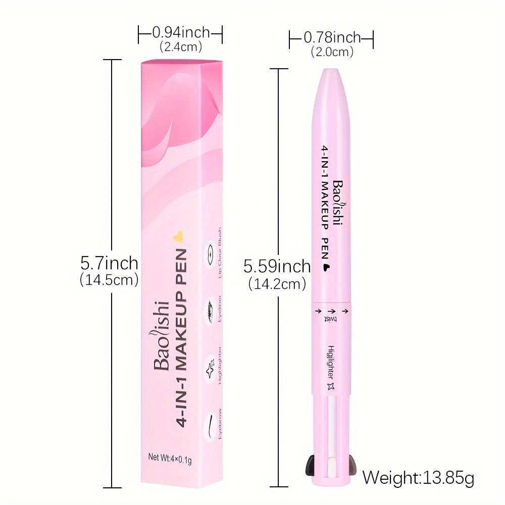 4-in-1 Waterproof Makeup Pen – Travel-Friendly Beauty Tool for a Flawless Look قلم مكياج مقاوم للماء 4 في 1 - أداة تجميل مناسبة للسفر للحصول على مظهر خالٍ من العيوب