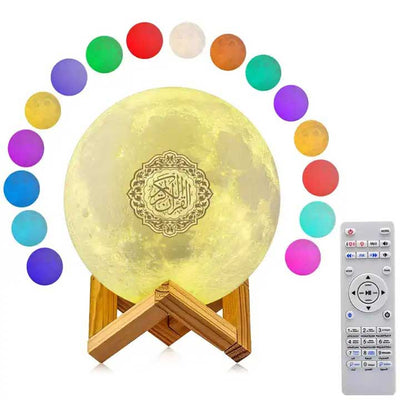 Round Lamp Quran Speaker - مصباح القمر مكبر صوت للقرآن الكريم